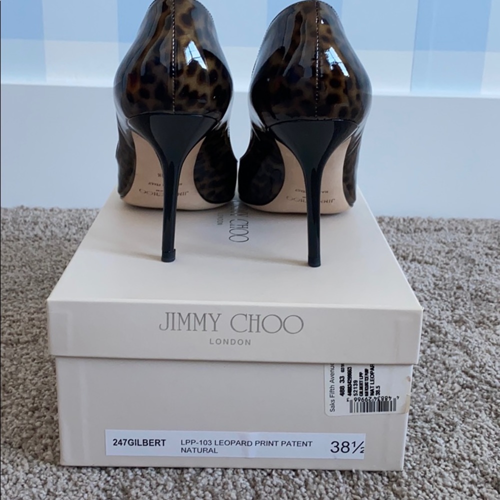 Jimmy Choo Leopard Print Patent Pumps - image 2